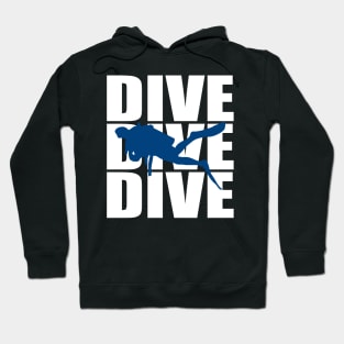 shark diving Hoodie